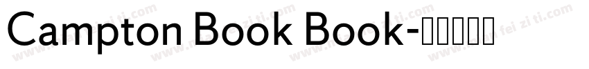 Campton Book Book字体转换